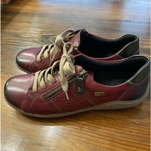 Remonte R4717 Women's Comfort Leather Zip Up Sneaker